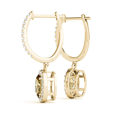 Earrings Halo – Lab Diamond Earrings in 18K Gold | Just Brilliant – view 14