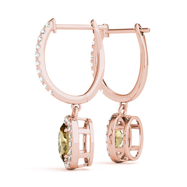 Earrings Halo – Lab Diamond Earrings in 18K Gold | Just Brilliant – view 21