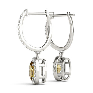 Earrings Halo – Lab Diamond Earrings in 18K Gold | Just Brilliant – view 7
