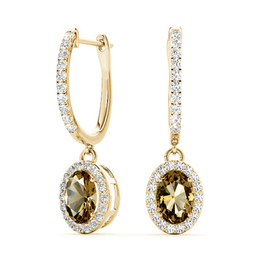 Earrings Halo – Lab Diamond Earrings in 18K Gold | Just Brilliant – view 12