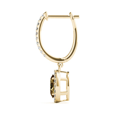 Earrings Halo – Lab Diamond Earrings in 18K Gold | Just Brilliant – view 11