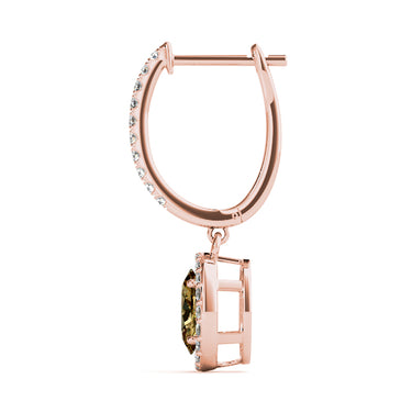 Earrings Halo – Lab Diamond Earrings in 18K Gold | Just Brilliant – view 18