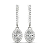 Earrings Halo – Oval Lab Diamond Earrings in 18K Gold | Just Brilliant