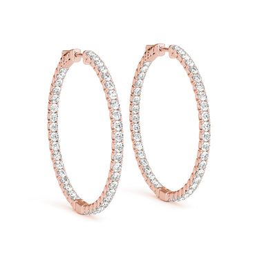 Inside-Out Value Lock Hoop Earrings – Lab Diamond Hoop Earrings in 18K Gold | Just Brilliant – view 9