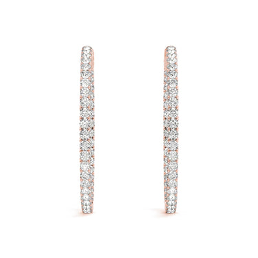 Inside-Out Value Lock Hoop Earrings – Lab Diamond Hoop Earrings in 18K Gold | Just Brilliant – view 12