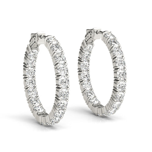 Inside-Out Vault Lock Hoop Earrings