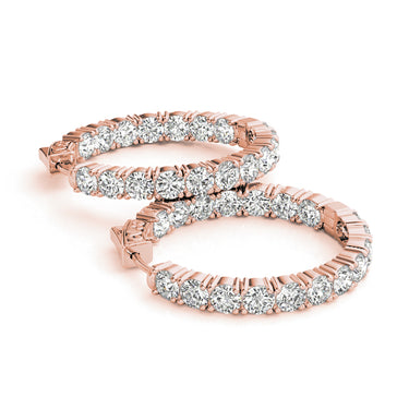 Inside-Out Vault Lock Hoop Earrings – Lab Diamond Hoop Earrings in 18K Gold | Just Brilliant – view 11