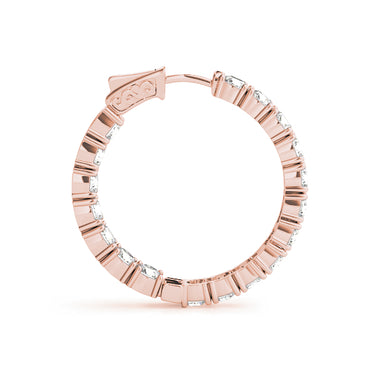 Inside-Out Vault Lock Hoop Earrings – Lab Diamond Hoop Earrings in 18K Gold | Just Brilliant – view 10