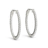 Inside-Outside Oval Trellis Vault Lock Hoop Earrings – Oval Lab Diamond Hoop Earrings in 18K Gold | Just Brilliant