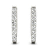 Shared-Prong Hoop Earrings – Radiant Lab Diamond Hoop Earrings in 18K Gold | Just Brilliant