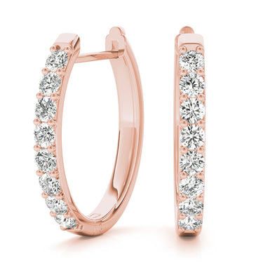 Shared-Prong Hoop Earrings – Lab Diamond Hoop Earrings in 18K Gold | Just Brilliant – view 13