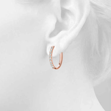 Shared-Prong Hoop Earrings – Lab Diamond Hoop Earrings in 18K Gold | Just Brilliant – view 15