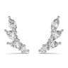 Marquise Shape Ear Climbers – Marquise Lab Diamond Jewelry in 18K Gold | Just Brilliant