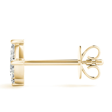 Marquise Floral Earrings – Marquise Lab Diamond Earrings in 18K Gold | Just Brilliant – view 7
