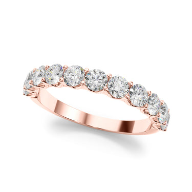 11-Stone Shared Prong Wedding Band – Lab Diamond Wedding Band in 18K Gold | Just Brilliant – view 11