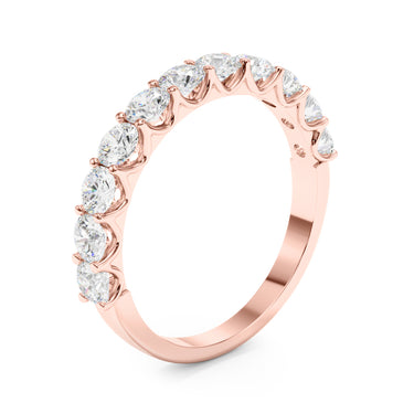 11-Stone Shared Prong Wedding Band – Lab Diamond Wedding Band in 18K Gold | Just Brilliant – view 14