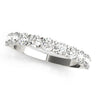 11-Stone Shared Prong Wedding Band – Radiant Lab Diamond Wedding Band in 18K Gold | Just Brilliant