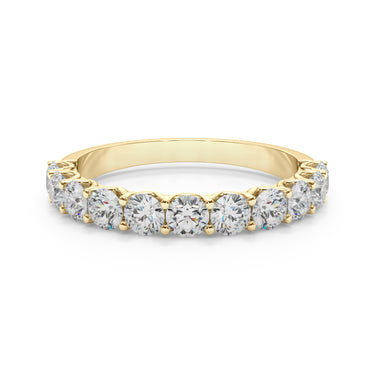11-Stone Shared Prong Wedding Band – Lab Diamond Wedding Band in 18K Gold | Just Brilliant – view 8