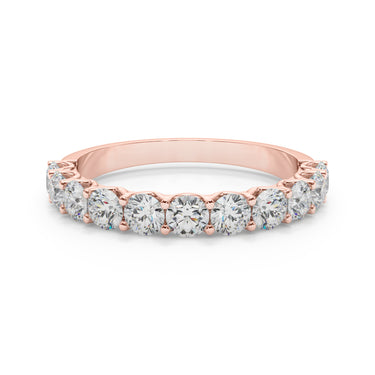 11-Stone Shared Prong Wedding Band – Lab Diamond Wedding Band in 18K Gold | Just Brilliant – view 13