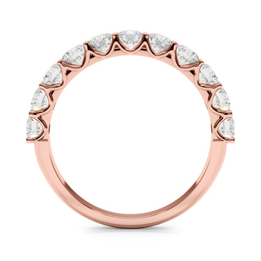11-Stone Shared Prong Wedding Band – Lab Diamond Wedding Band in 18K Gold | Just Brilliant – view 12