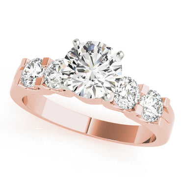Single Row Prong Set Engagement Rings – Lab Diamond Engagement Ring in 18K Gold | Just Brilliant – view 7