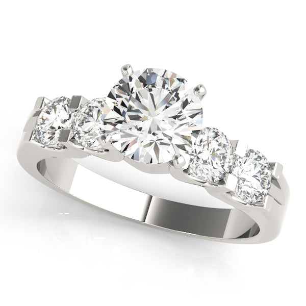 Single Row Prong Set Engagement Rings – Radiant Lab Diamond Engagement Ring in 18K Gold | Just Brilliant