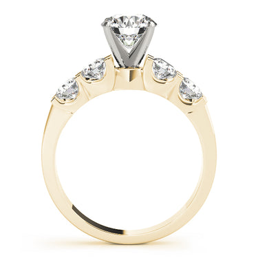 Single Row Prong Set Engagement Rings – Lab Diamond Engagement Ring in 18K Gold | Just Brilliant – side view