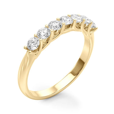 Prong Set Wedding Band – Lab Diamond Wedding Band in 18K Gold | Just Brilliant – view 8