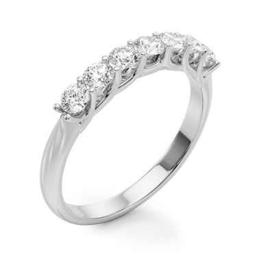 Prong Set Wedding Band – Lab Diamond Wedding Band in 18K Gold | Just Brilliant – lifestyle view