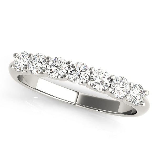 Prong Set Wedding Band – Radiant Lab Diamond Wedding Band in 18K Gold | Just Brilliant