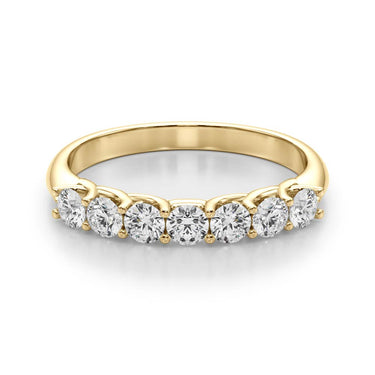 Prong Set Wedding Band – Lab Diamond Wedding Band in 18K Gold | Just Brilliant – view 7