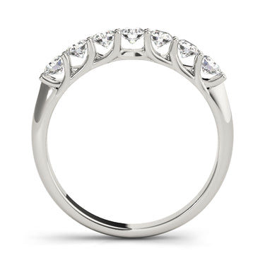 Prong Set Wedding Band – Lab Diamond Wedding Band in 18K Gold | Just Brilliant – detail view