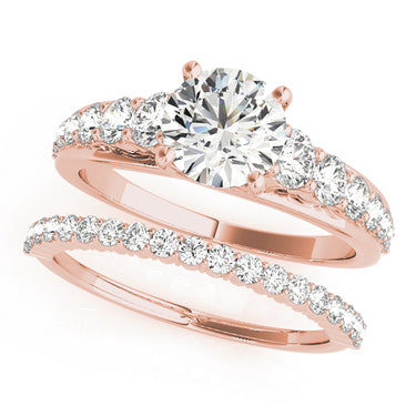 Graduating Trellis Round Engagement Ring – Round Lab Diamond Engagement Ring in 18K Gold | Just Brilliant – view 9