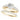 Graduating Trellis Round Engagement Ring – Round Lab Diamond Engagement Ring in 18K Gold | Just Brilliant – angle view