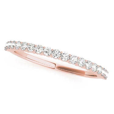 Shared Prong Wedding Band – Lab Diamond Wedding Band in 18K Gold | Just Brilliant – side view