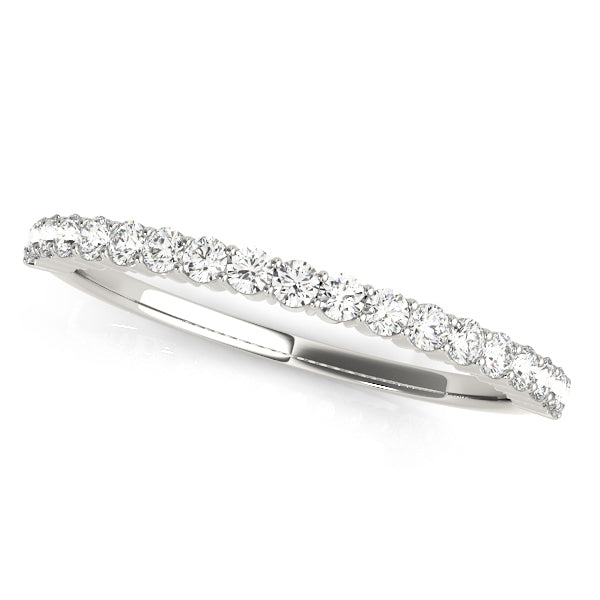 Shared Prong Wedding Band – Radiant Lab Diamond Wedding Band in 18K Gold | Just Brilliant