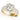 Multirow Pavé Halo Engagement Ring – Lab Diamond Engagement Ring in 18K Gold | Just Brilliant – lifestyle view