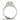 Multirow Pavé Halo Engagement Ring – Lab Diamond Engagement Ring in 18K Gold | Just Brilliant – detail view