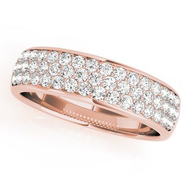 Multiple Row Pavé Set Wedding Band – Lab Diamond Wedding Band in 18K Gold | Just Brilliant – view 9