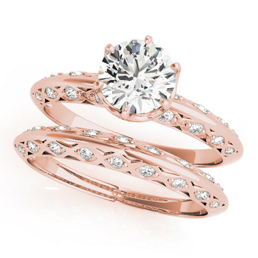 Vintage Solitaire Round Engagement Rings – Round Lab Diamond Engagement Ring in 18K Gold | Just Brilliant – view 9