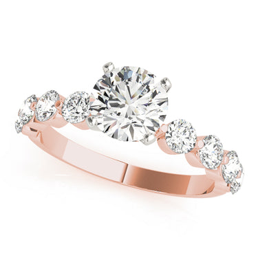 Single Row Prong Engagement Ring – Lab Diamond Engagement Ring in 18K Gold | Just Brilliant – view 7