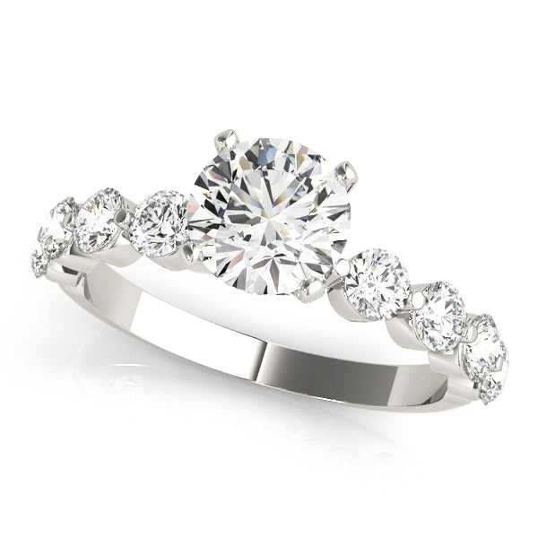 Single Row Prong Engagement Ring – Radiant Lab Diamond Engagement Ring in 18K Gold | Just Brilliant