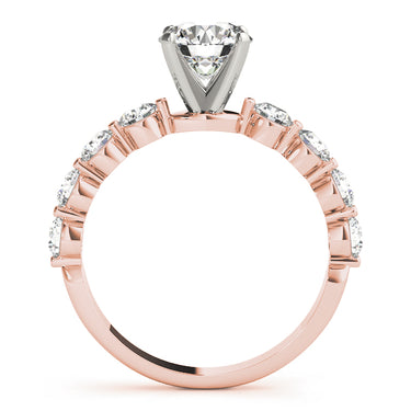 Single Row Prong Engagement Ring – Lab Diamond Engagement Ring in 18K Gold | Just Brilliant – view 8