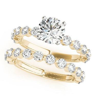 Single Shared Prong Engagement Ring – Lab Diamond Engagement Ring in 18K Gold | Just Brilliant – view 7