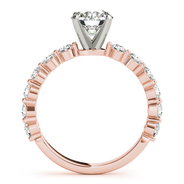 Single Shared Prong Engagement Ring – Lab Diamond Engagement Ring in 18K Gold | Just Brilliant – view 10