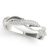 Double Row Pavé Twisted Shank Wedding Bands – Radiant Lab Diamond Wedding Band in 18K Gold | Just Brilliant