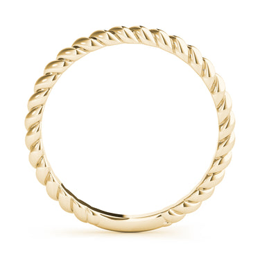 Twisting Wedding Band – Lab Diamond Wedding Band in 18K Gold | Just Brilliant – lifestyle view