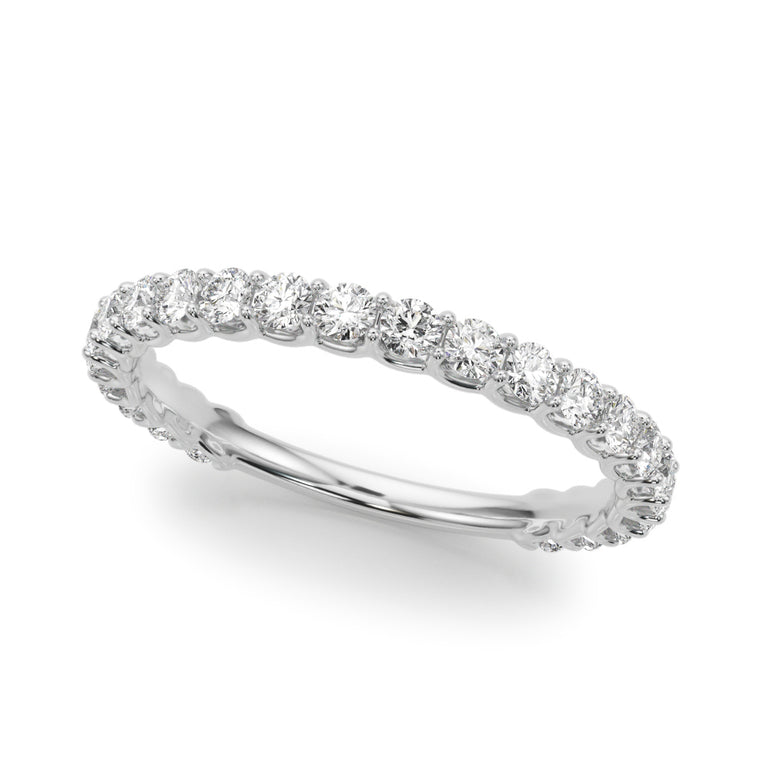 3/4 Eternity Wedding Band – Radiant Lab Diamond Eternity Band in 18K Gold | Just Brilliant