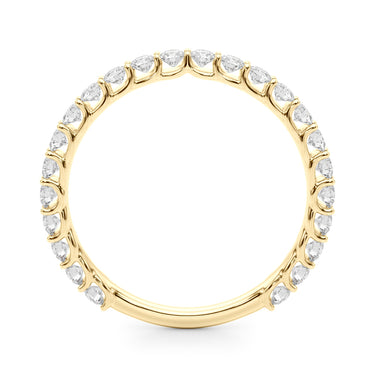 3/4 Eternity Wedding Band – Lab Diamond Eternity Band in 18K Gold | Just Brilliant – lifestyle view
