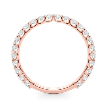 3/4 Eternity Wedding Band – Lab Diamond Eternity Band in 18K Gold | Just Brilliant – view 7